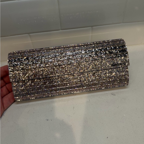 Jimmy Choo Sparkling Clutch - Silver Glitter - Picture 3 of 3